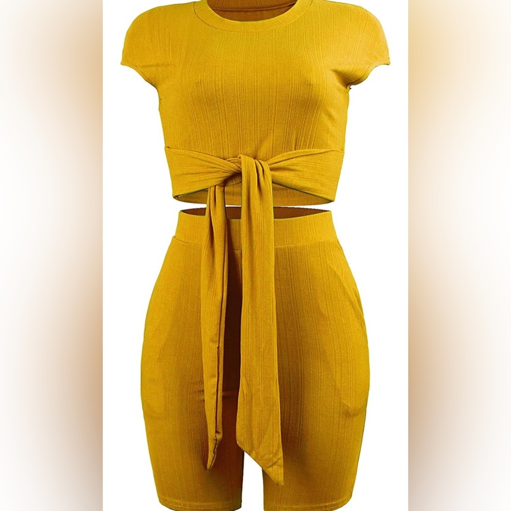 Vibrant Yellow 2-Piece Set